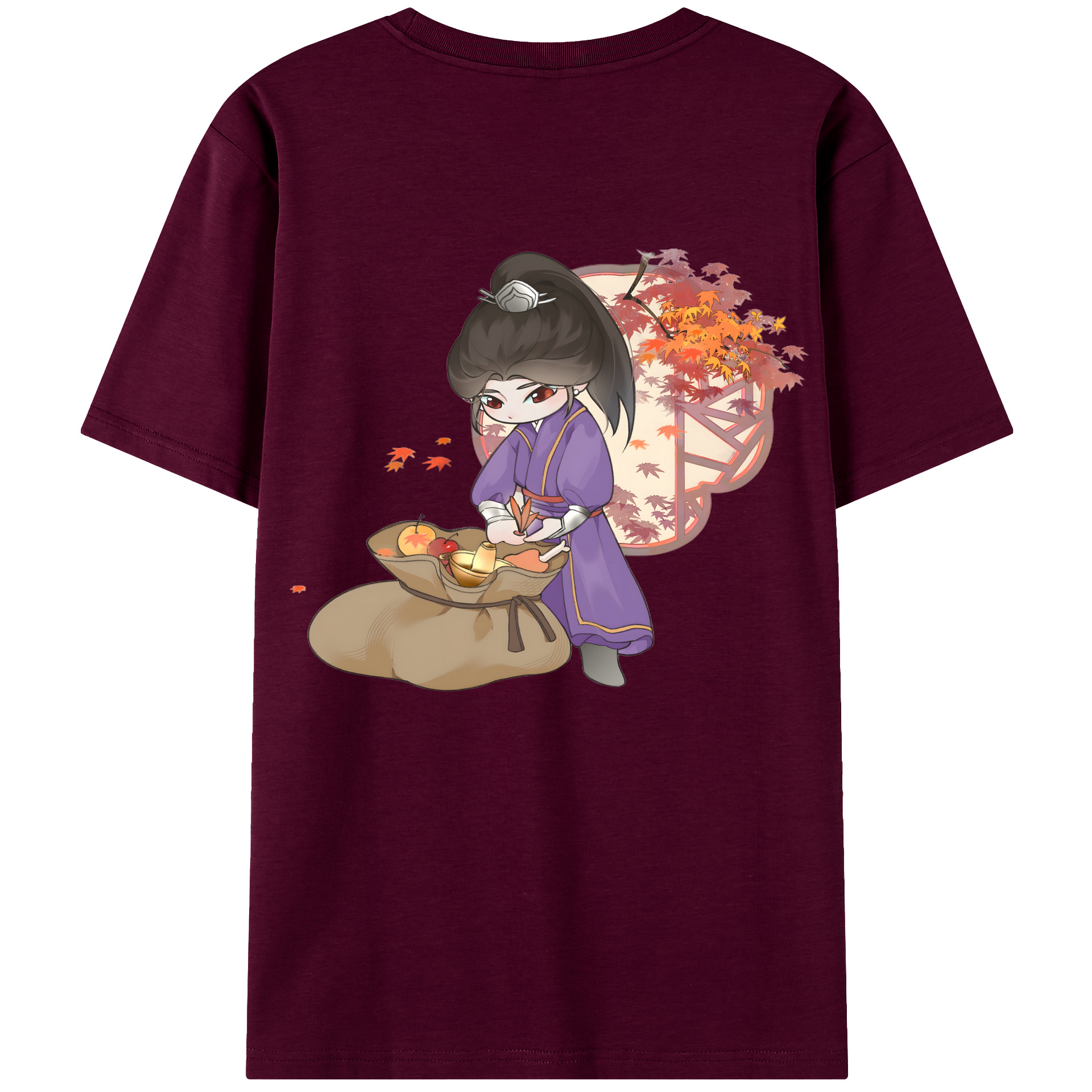 （画像用） Ne Zha 2 ナタ 魔童の大暴れ レディース半袖Tシャツ(バックプリント)